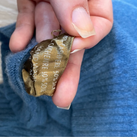 Silk and cashmere vintage sweater made in England - Picture 6 of 10